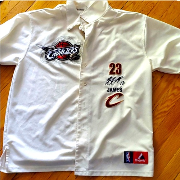 SOLD ON EBAY - NEW NBA LeBron James Baseball #23 Baseball Jersey Shirt - Size M - Picture 5 of 11